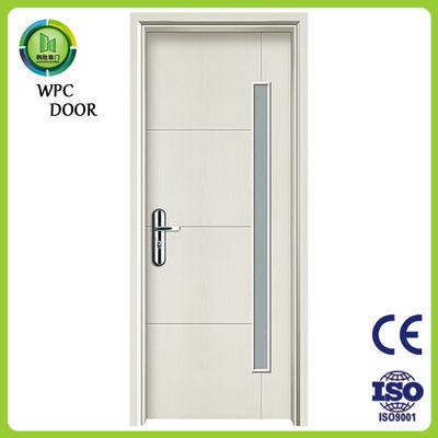 Bom preço. Porta de vidro WPC Porta oca composta durável com resistência à umidade e à podridão Ideal para interiores residenciais e comerciais on-line