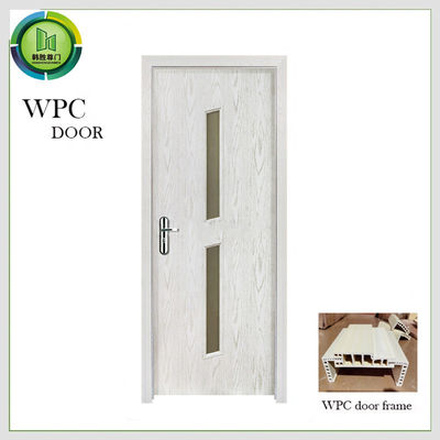 Bom preço. Uso do banheiro do formaldeído da porta de vidro externo impermeável de WPC anti on-line