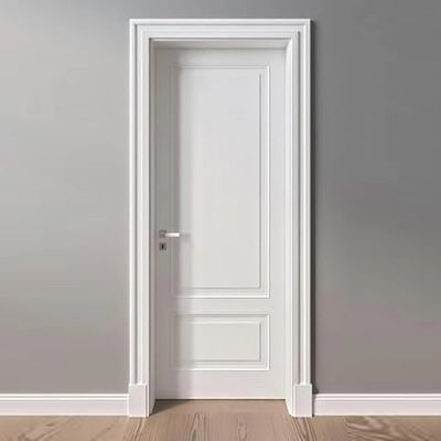 Bom preço. Porta WPC de pintura de alta durabilidade com resistência à umidade e umidade, adequada para uso residencial e comercial interno on-line