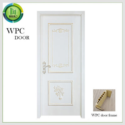 Bom preço. Uso resistente do apartamento da térmita lisa interior de madeira da porta de WPC on-line