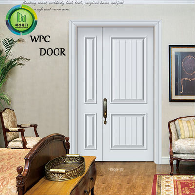Bom preço. O PVC moderno composto das portas de entrada dobro de WPC laminted o uso do hotel on-line