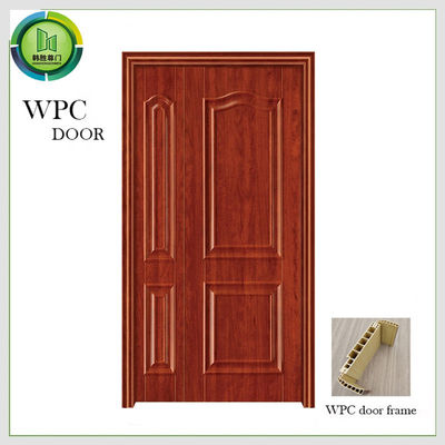 Bom preço. Uso de terminação de superfície dobro impermeável do quarto do PVC Laminted das portas da entrada WPC on-line