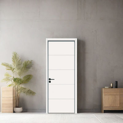 Bom preço. Porta WPC oca com pintura à prova de som, resistente à humidade e isolamento térmico para interiores modernos on-line