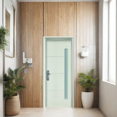 Bom preço. Porta de vidro WPC durável com painéis compósitos ocos para melhor isolamento térmico e resistência à umidade e à podridão on-line
