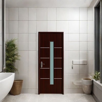 Bom preço. Porta de vidro WPC resistente à humidade e à prova de som com isolamento térmico para uso residencial e comercial on-line