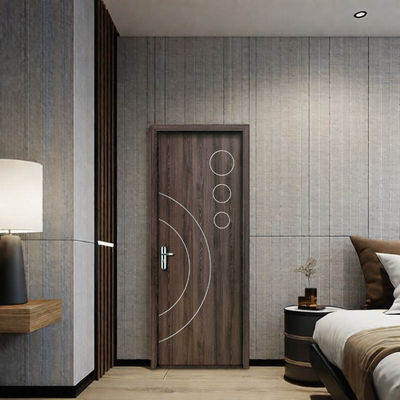 Bom preço. Porta oculta WPC durável e de baixa manutenção com excelente isolamento térmico para espaços residenciais e comerciais interiores on-line