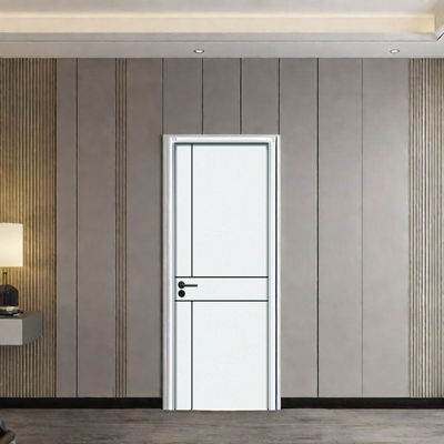 Bom preço. Porta Oca WPC com Pintura à Prova de Som e Resistente à Humidade com Tamanhos Personalizáveis para Interiores Modernos on-line