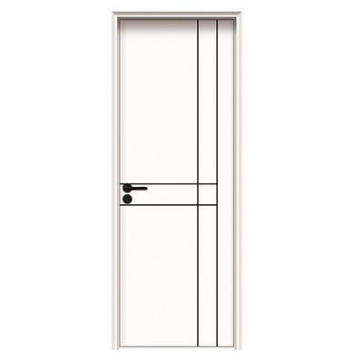 Bom preço. Porta oculta laminada em PVC de espessura de 45 mm com isolamento sonoro de 30 dB para interiores modernos on-line