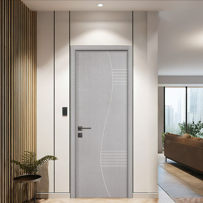 Bom preço. Portas interiores WPC de composição oca concebidas para interiores com isolamento térmico resistente à umidade e design durável e duradouro on-line