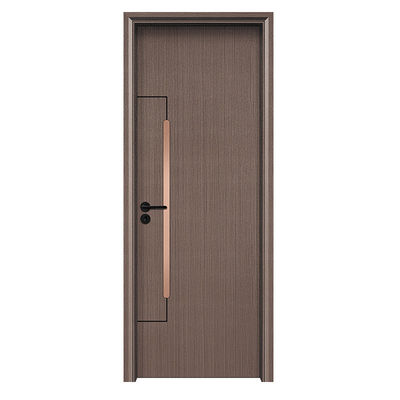 Bom preço. Porta WPC Oca à Prova de Cupins com Isolamento Acústico de 30dB e Dobradiça de Aço Inoxidável para Uso Residencial e Comercial on-line