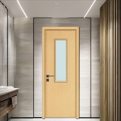 Bom preço. Porta de vidro WPC durável com design de compósito oco resistente à umidade, umidade e podridão ideal para espaços interiores modernos on-line