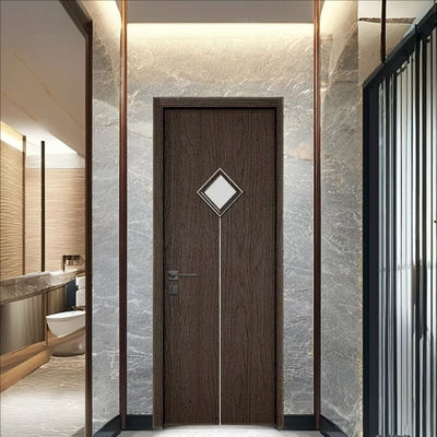 Bom preço. Tratamento de superfície personalizável Porta de vidro WPC com largura de 700 mm 800 mm 900 mm Opções para uso residencial interior on-line