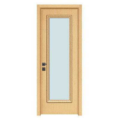 Bom preço. Porta de vidro WPC ecológica com tratamentos de superfície personalizáveis e excelente isolamento térmico para aplicações interiores on-line