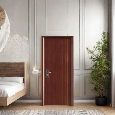Portas ocas WPC duráveis com espessura de 45 mm, isolamento acústico de 30 dB e à prova de cupins para uso interior