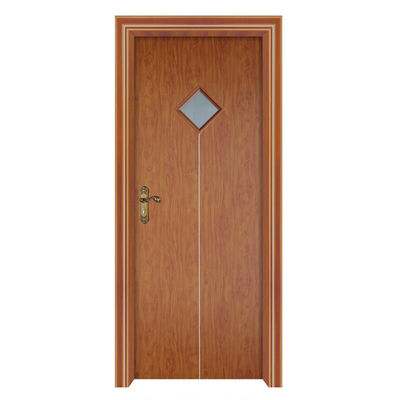 Termite Proof Soundproof Moisture Resistant WPC Glass Door Composite Hollow Door for Modern Interiors