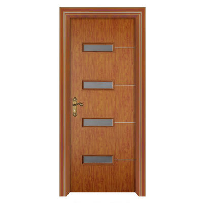 Bom preço. Porta de vidro WPC porta composta insonorizada adequada para quartos salas de estar e espaços de escritório com design à prova de cupins on-line
