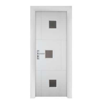 Bom preço. Porta de vidro WPC com painéis compostos ocos para maior conforto e estabilidade interior on-line