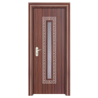 Porta de vidro WPC moderna com capacidade de produção anual de 200000 conjuntos e largura de 600 mm para espaços ecológicos