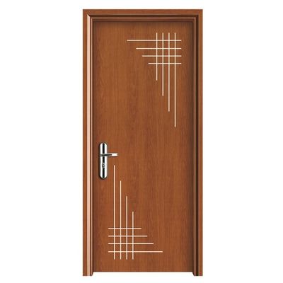 Porta interior WPC resistente à umidade com isolamento acústico e térmico de 30 dB para espaços modernos