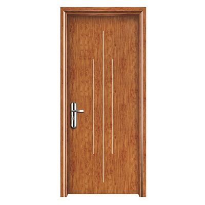 Portas ocas WPC resistentes à humidade e à prova de som com tratamento de superfície personalizável para uso interior