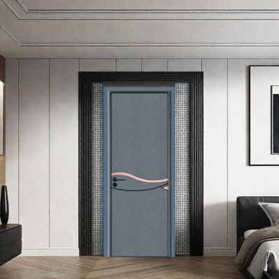 Bom preço. Porta interior WPC à prova de som e resistente à humidade, projetada para regulação de temperatura e soluções interiores duráveis on-line