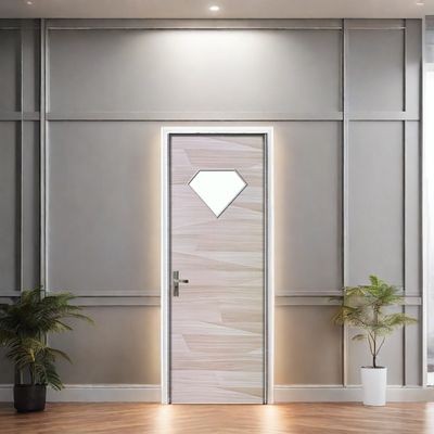 Bom preço. Porta de vidro WPC durável com excelente isolamento térmico e propriedades à prova de cupins para espaços de vida e escritórios modernos on-line