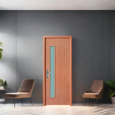 Bom preço. Porta de vidro WPC à prova de som e isolada termicamente, adequada para interiores residenciais e comerciais, com construção durável on-line