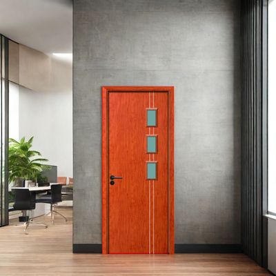 Bom preço. Porta de Vidro WPC à Prova de Cupins com Isolamento Térmico e Porta Oca Composta à Prova de Som para Interiores on-line