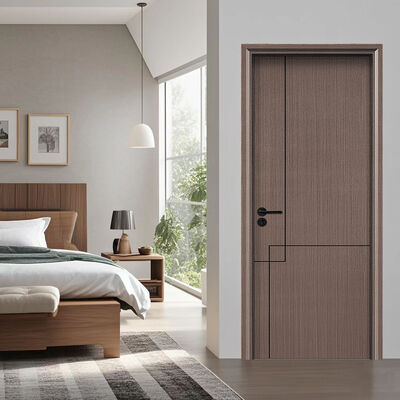 Bom preço. Porta oca WPC resistente a cupins de baixa manutenção com isolamento térmico para quartos interiores on-line