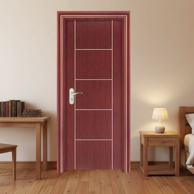 Porta WPC Oca à Prova d'Água e de Som com Material de Moldura 100% WPC para Espaços Resistentes e Silenciosos