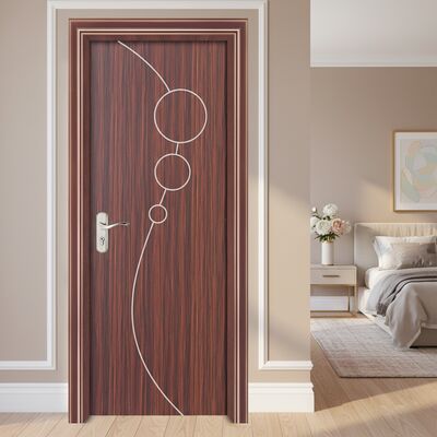 Bom preço. Porta oculta WPC resistente à umidade com isolamento acústico e baixa manutenção para uso interior on-line