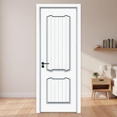 Bom preço. Pintura de superfície personalizável Porta WPC com resistência à podridão e baixa manutenção para interiores residenciais e comerciais on-line