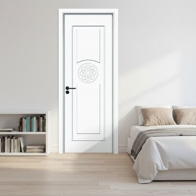 Pintura porta WPC porta interior ecológica com projeto insonorizado resistência à umidade e tratamentos de superfície personalizáveis