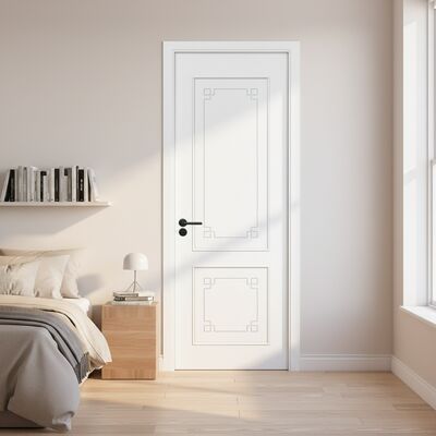 Bom preço. Pintura WPC Porta composita porta oca com projeto insonorizado resistência à umidade e acabamentos personalizáveis para o interior on-line