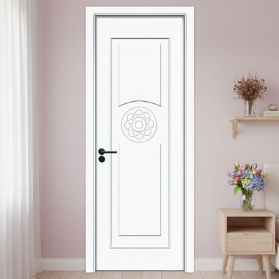 Bom preço. Design à prova de som resistente à humidade Isolamento térmico Pintura WPC Porta oca para espaços modernos on-line