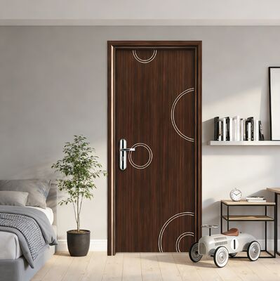Bom preço. Durabilidade WPC Interior Porta design de compósito oco com isolamento térmico resistente à umidade e estilo moderno para residenciais comerciais on-line