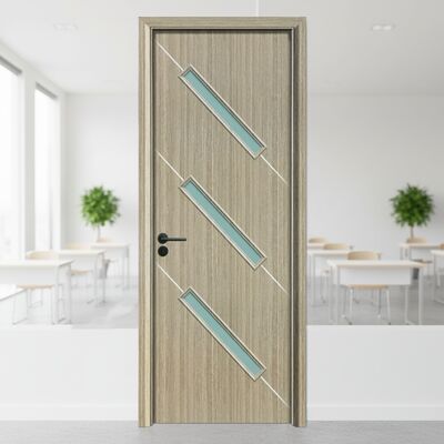 Energia WPC Porta oca com excelente isolamento térmico e resistência à umidade Ideal para várias aplicações de quarto interior