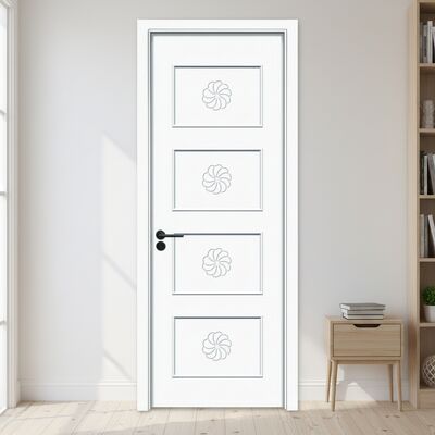 Bom preço. Porta interior WPC com isolamento térmico à prova de som e acabamentos personalizados para aplicações interiores modernas on-line