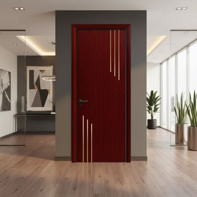 Portas ocas WPC Portas compostas com baixa manutenção e alta durabilidade Adequadas para interiores residenciais e comerciais