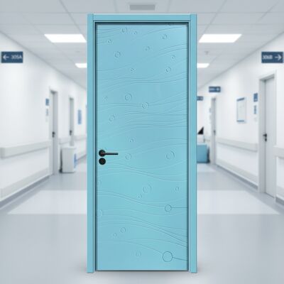 Bom preço. Porta WPC Pintada à prova de som e isolada termicamente, porta composta ideal para aplicações interiores residenciais e comerciais on-line
