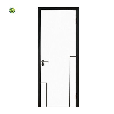 Bom preço. 35 mm 45 mm ou personalize a espessura da folha da porta wpc porta interior madeira plástico composto articulado método de instalação durável on-line