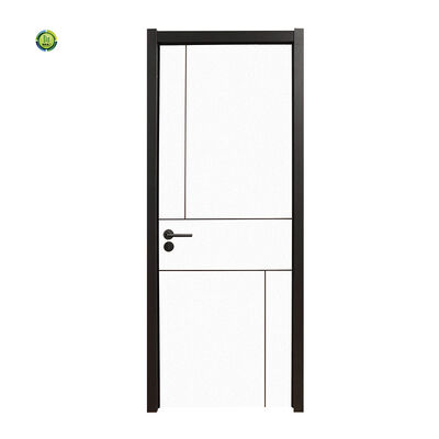 Bom preço. 35mm espessura da folha da porta porta interior WPC estilo moderno moda design simples ideal para escritórios e interiores residenciais on-line