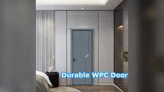 Manutenção resistente à umidade durável da porta oca de WPC baixa