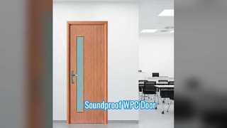 Porta interna WPC com isolamento acústico à prova de som